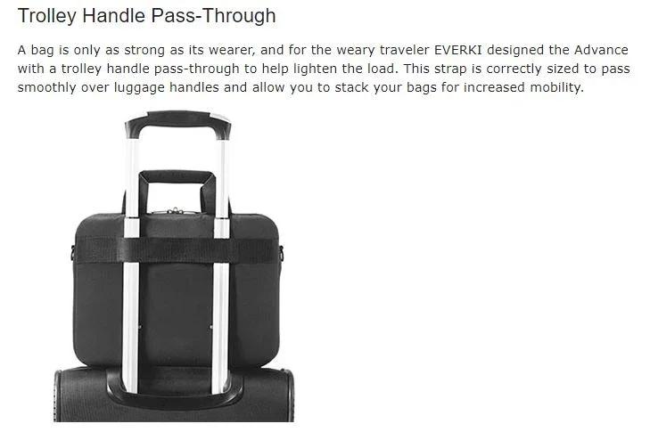 EVERKI 11.6" Advance Briefcase - Black EKB407NCH11 - LX2001 - Homewares, Outdoor, Phone Accessories, Cases, Speakers, Headphones + More -