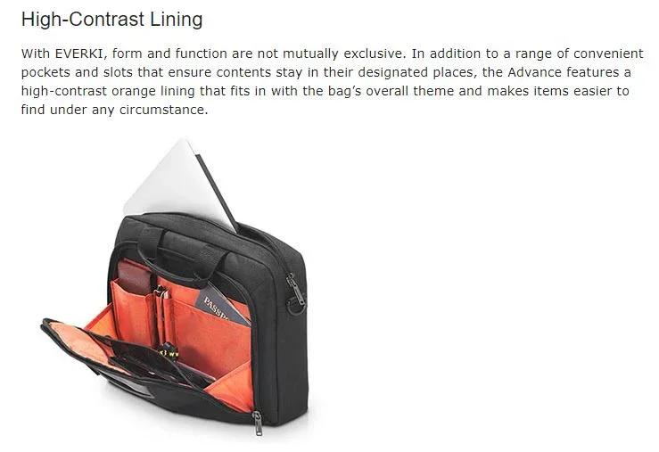 EVERKI 11.6" Advance Briefcase - Black EKB407NCH11 - LX2001 - Homewares, Outdoor, Phone Accessories, Cases, Speakers, Headphones + More -