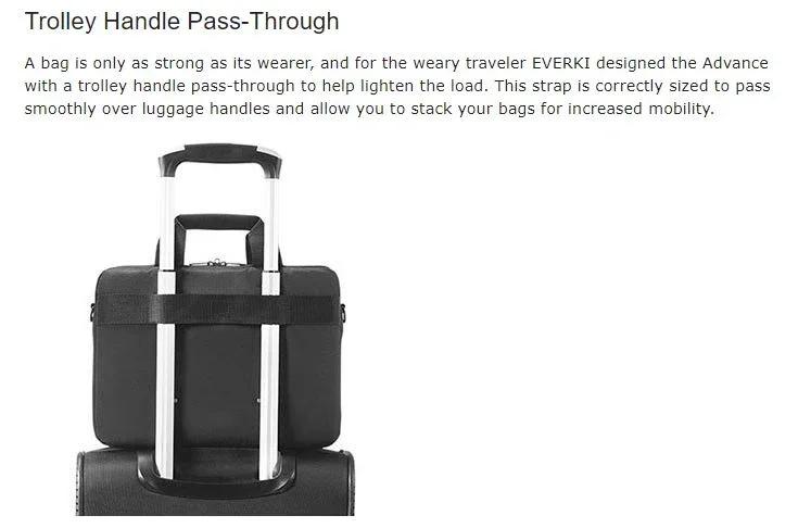 EVERKI 13"~14.1" Advance Briefcase - Black EKB407NCH14 - LX2001 - Homewares, Outdoor, Phone Accessories, Cases, Speakers, Headphones + More -