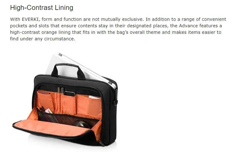 EVERKI 13"~14.1" Advance Briefcase - Black EKB407NCH14 - LX2001 - Homewares, Outdoor, Phone Accessories, Cases, Speakers, Headphones + More -