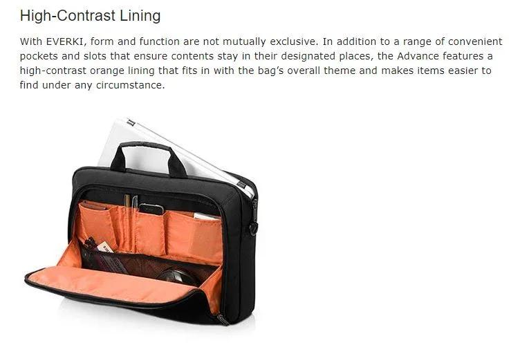 EVERKI 16" Advance Briefcase - Black EKB407NCH - LX2001 - Homewares, Outdoor, Phone Accessories, Cases, Speakers, Headphones + More -