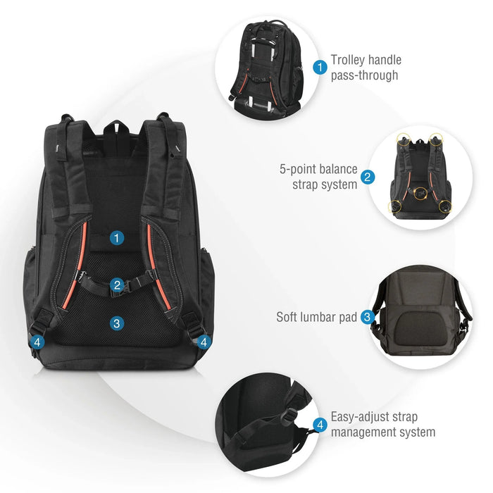 EVERKI Atlas Checkpoint Friendly Laptop Backpack - Black EKP121S15 - LX2001 - Homewares, Outdoor, Phone Accessories, Cases, Speakers, Headphones + More -