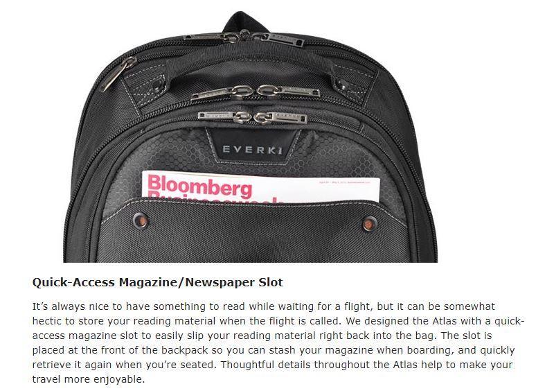 EVERKI Atlas Checkpoint Friendly Laptop Backpack - Black EKP121S15 - LX2001 - Homewares, Outdoor, Phone Accessories, Cases, Speakers, Headphones + More -