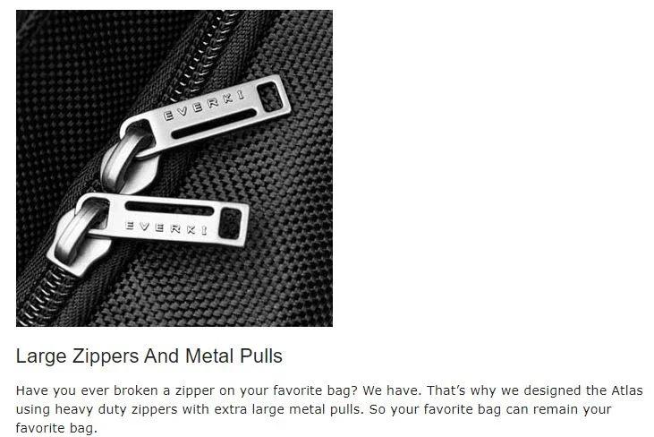 EVERKI Atlas Checkpoint Friendly Laptop Backpack - Black EKP121S15 - LX2001 - Homewares, Outdoor, Phone Accessories, Cases, Speakers, Headphones + More -