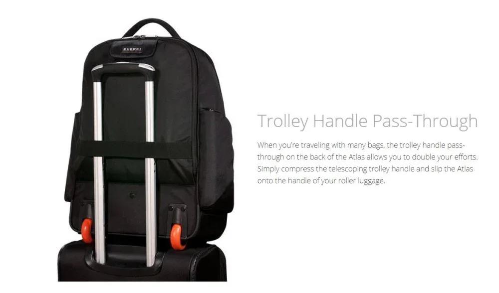 EVERKI Atlas Wheeled Roller Laptop Backpack w/ 13” to 17” Compartment Space EKP122 - LX2001 - Homewares, Outdoor, Phone Accessories, Cases, Speakers, Headphones + More -