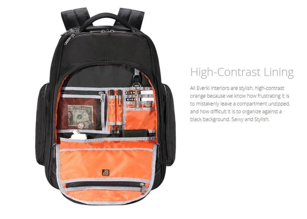 EVERKI Atlas Wheeled Roller Laptop Backpack w/ 13” to 17” Compartment Space EKP122 - LX2001 - Homewares, Outdoor, Phone Accessories, Cases, Speakers, Headphones + More -