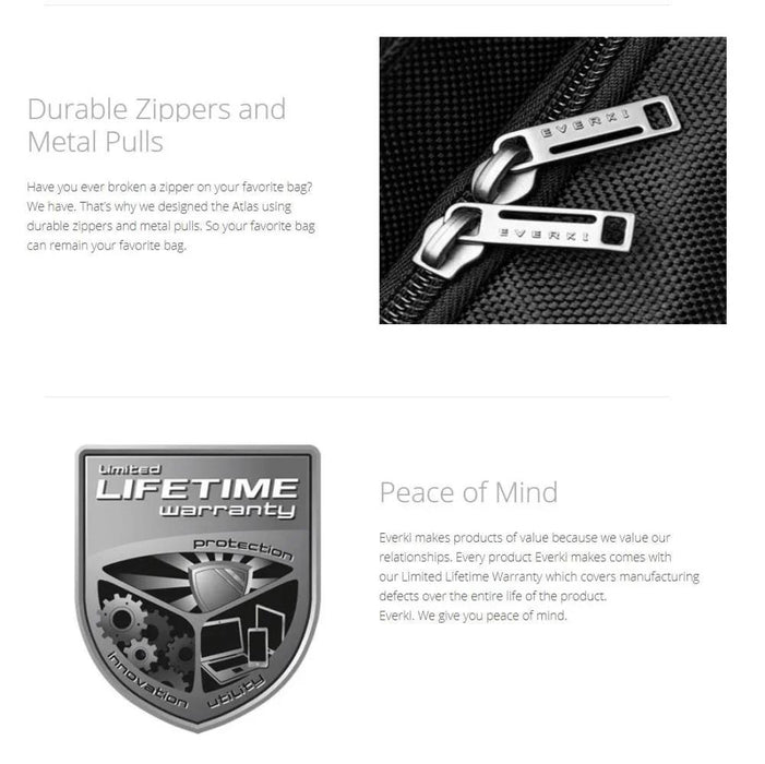 EVERKI Atlas Wheeled Roller Laptop Backpack w/ 13” to 17” Compartment Space EKP122 - LX2001 - Homewares, Outdoor, Phone Accessories, Cases, Speakers, Headphones + More -