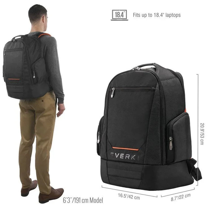 EVERKI ContemPRO 18.4" Notebook Laptop Backpack - Black EKP117B - LX2001 - Homewares, Outdoor, Phone Accessories, Cases, Speakers, Headphones + More -