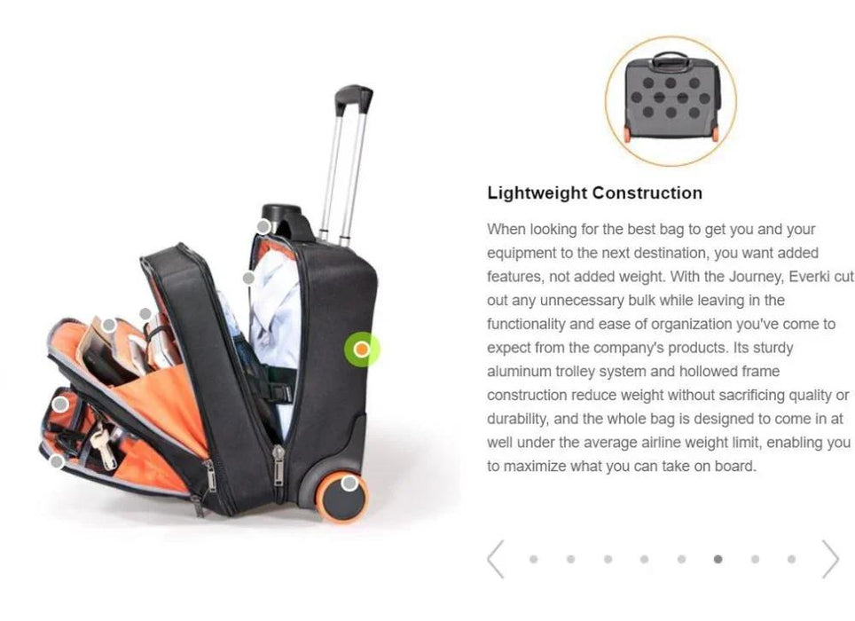 EVERKI Journey 16" Laptop Trolley EKB440 - LX2001 - Homewares, Outdoor, Phone Accessories, Cases, Speakers, Headphones + More -