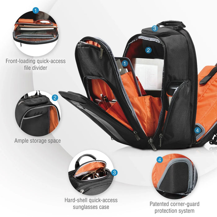 EVERKI Versa 2 Premium Travel Friendly 15' Laptop Backpack - Black EKP127B - LX2001 - Homewares, Outdoor, Phone Accessories, Cases, Speakers, Headphones + More -