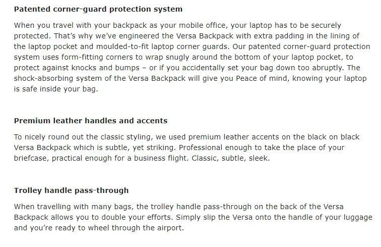 EVERKI Versa 2 Premium Travel Friendly 15' Laptop Backpack - Black EKP127B - LX2001 - Homewares, Outdoor, Phone Accessories, Cases, Speakers, Headphones + More -