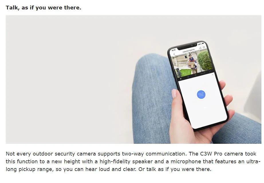 EZVIZ C3W PRO 2MP Outdoor WiFi Smart Home Camera with Colour Night Vision. 2.8mm - LX2001 - Homewares, Outdoor, Phone Accessories, Cases, Speakers, Headphones + More -