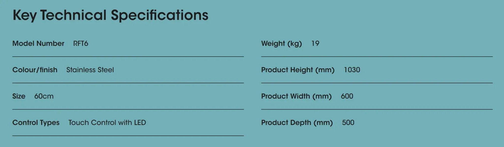 Euromaid 60cm Deluxe Flat Canopy Rangehood - Stainless Steel RFT6 - LX2001 - Homewares, Outdoor, Phone Accessories, Cases, Speakers, Headphones + More -