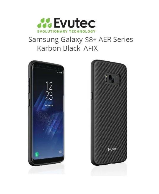 Evutec Samsung Galaxy S8 Plus AER Karbon Case with AFIX - Black 813158022929 - LX2001 - Homewares, Outdoor, Phone Accessories, Cases, Speakers, Headphones + More -