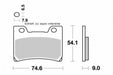 *BRAKE PADS FDB37 ( VD257 ) FRONT YAMAHA FZR1000 91-93 FZR600 91-99 VMAX 1200 93-95 ( 1 SET ONLY ) - LX2001 - Homewares, Outdoor, Phone Accessories, Cases, Speakers, Headphones + More -