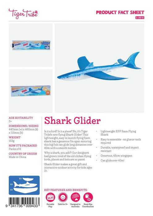 Flying Shark - Glider 5053410002329 - LX2001 - Homewares, Outdoor, Phone Accessories, Cases, Speakers, Headphones + More -