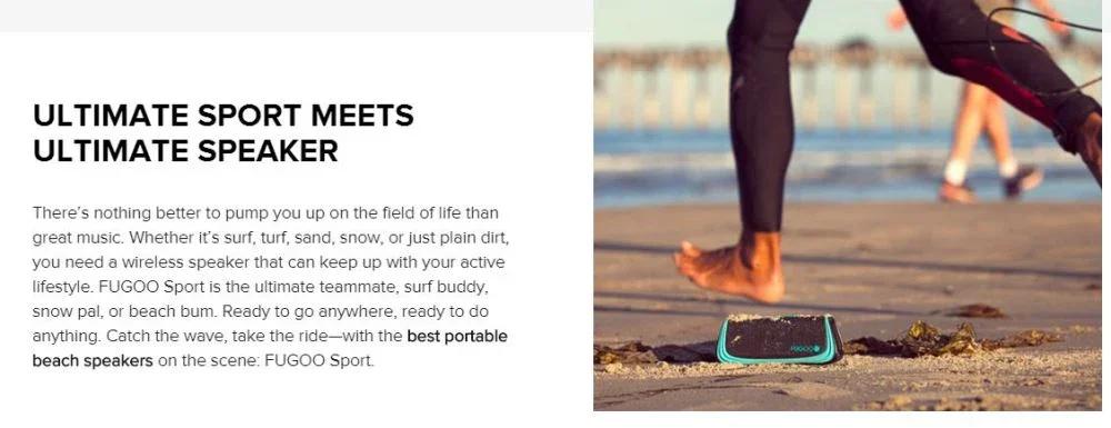 Fugoo Sport Bluetooth Speaker F6SPKG01AU - LX2001 - Homewares, Outdoor, Phone Accessories, Cases, Speakers, Headphones + More -