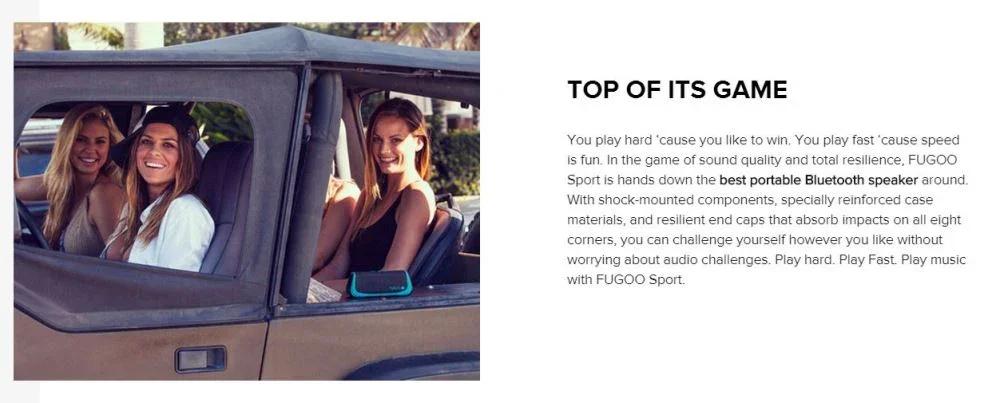 Fugoo Sport Bluetooth Speaker F6SPKG01AU - LX2001 - Homewares, Outdoor, Phone Accessories, Cases, Speakers, Headphones + More -