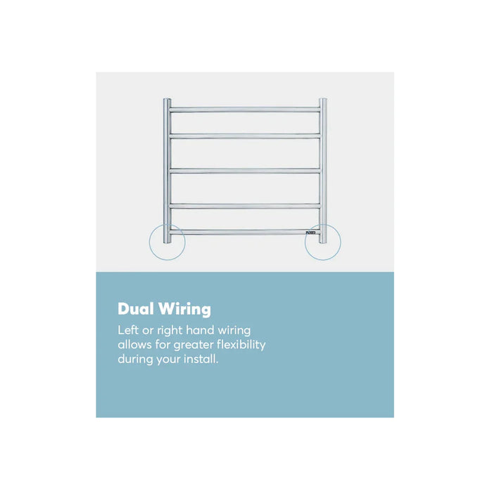 Goldair Heated Towel Rail 5 Bar Stainless Steel - LX2001 - Homewares, Outdoor, Phone Accessories, Cases, Speakers, Headphones + More -