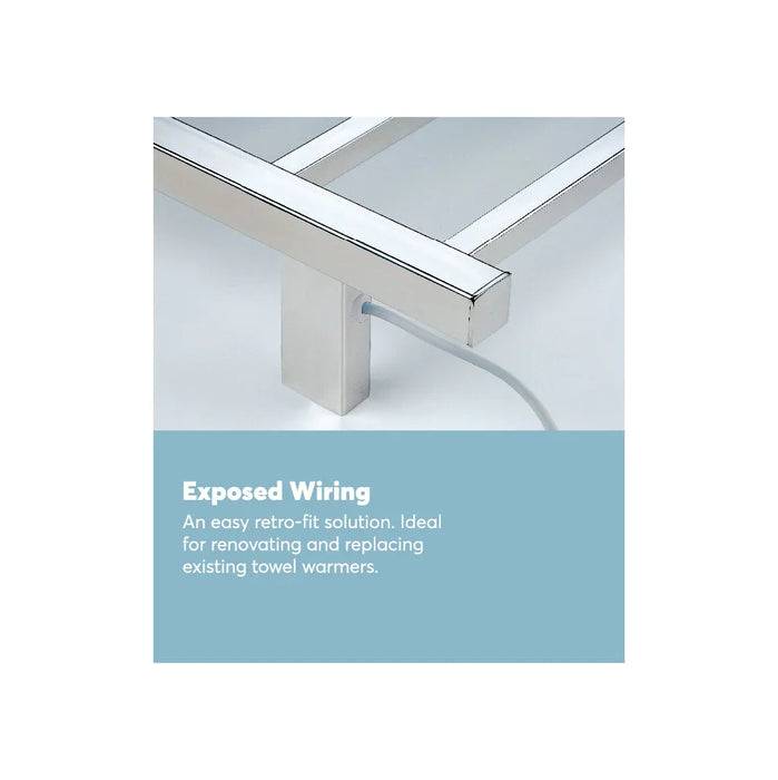 Goldair Straight Square Towel Rail Warmer 4 Bar Ladder - LX2001 - Homewares, Outdoor, Phone Accessories, Cases, Speakers, Headphones + More -