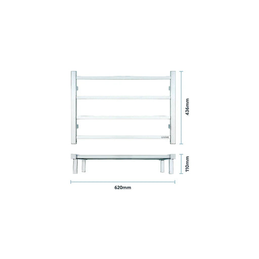 Goldair Straight Square Towel Rail Warmer 4 Bar Ladder - LX2001 - Homewares, Outdoor, Phone Accessories, Cases, Speakers, Headphones + More -