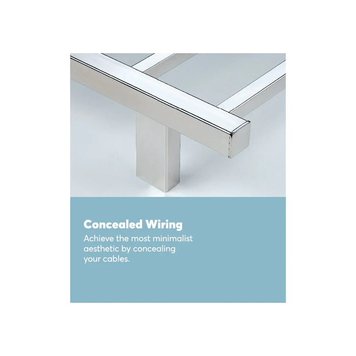 Goldair Heated Towel Rail 8 Bar Stainless Steel - LX2001 - Homewares, Outdoor, Phone Accessories, Cases, Speakers, Headphones + More -