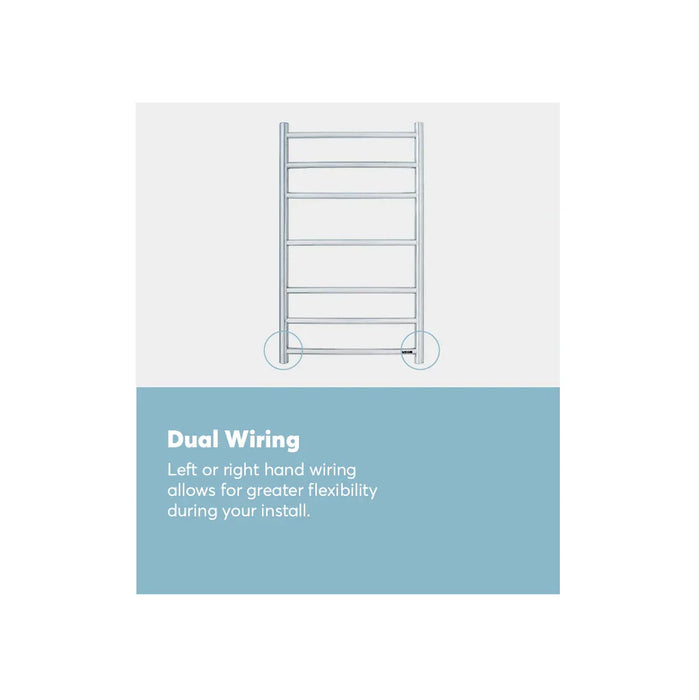 Goldair Heated Towel Rail 7 Bar Narrow Stainless Steel - LX2001 - Homewares, Outdoor, Phone Accessories, Cases, Speakers, Headphones + More -