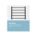 Goldair Straight Round Towel Rail Warmer 5 Bar Black - LX2001 - Homewares, Outdoor, Phone Accessories, Cases, Speakers, Headphones + More -