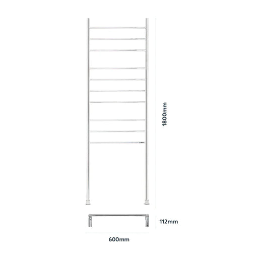 Goldair Tall Round Towel Warmer Stainless Steel - LX2001 - Homewares, Outdoor, Phone Accessories, Cases, Speakers, Headphones + More -