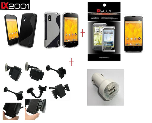 LG Nexus 4 Case Car Kit Holder Dual USB Charger - LX2001 - Homewares, Outdoor, Phone Accessories, Cases, Speakers, Headphones + More -