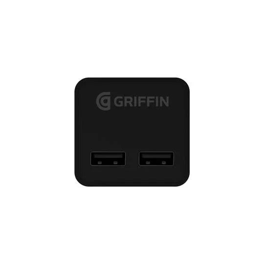 Griffin PowerBlock Dual Port Wall Charger w/ Lightning Cable GP-116-BLK-AU 191058093226 - LX2001 - Homewares, Outdoor, Phone Accessories, Cases, Speakers, Headphones + More -