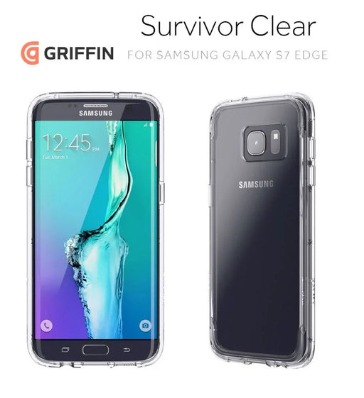 Griffin Samsung Galaxy S7 Edge Survivor Clear Rugged Case GB42362 - LX2001 - Homewares, Outdoor, Phone Accessories, Cases, Speakers, Headphones + More -