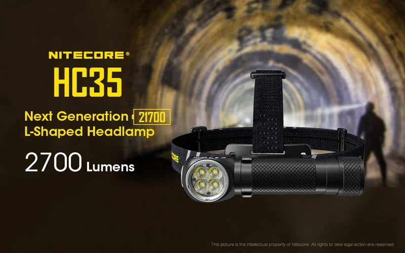 Nitecore L-SHAPED Headlamp Head Lamp - LX2001 - Homewares, Outdoor, Phone Accessories, Cases, Speakers, Headphones + More -