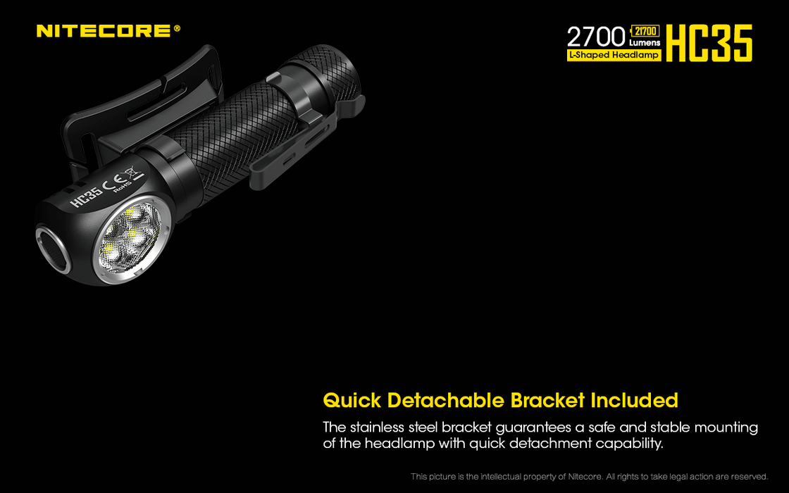 Nitecore L-SHAPED Headlamp Head Lamp - LX2001 - Homewares, Outdoor, Phone Accessories, Cases, Speakers, Headphones + More -