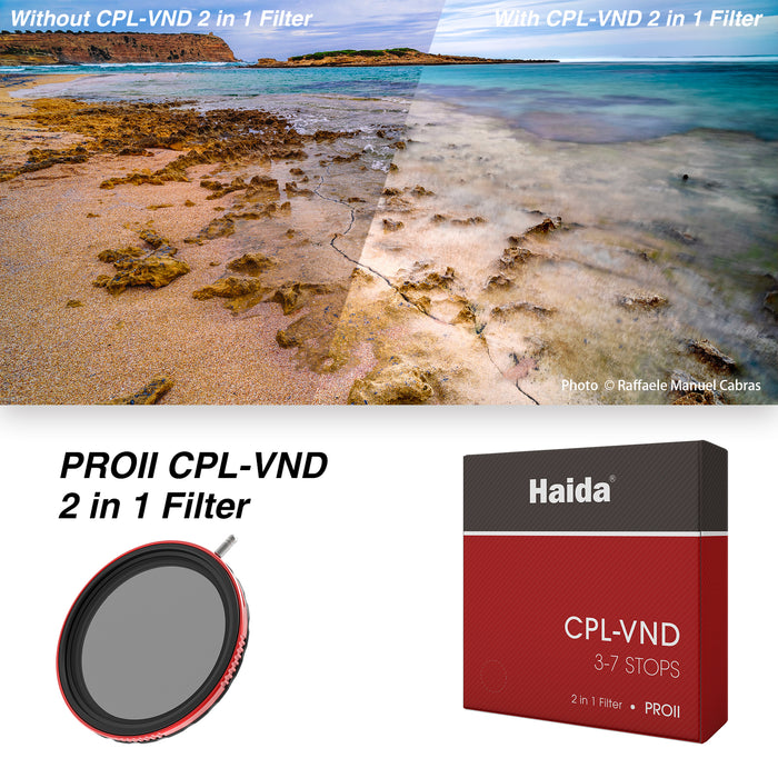 Haida Pro Ii C-Pol + Variable Nd Filter 3-7 Stop 72Mm
