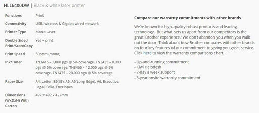 Brother HLL6400DW Laser Printer - LX2001 - Homewares, Outdoor, Phone Accessories, Cases, Speakers, Headphones + More -