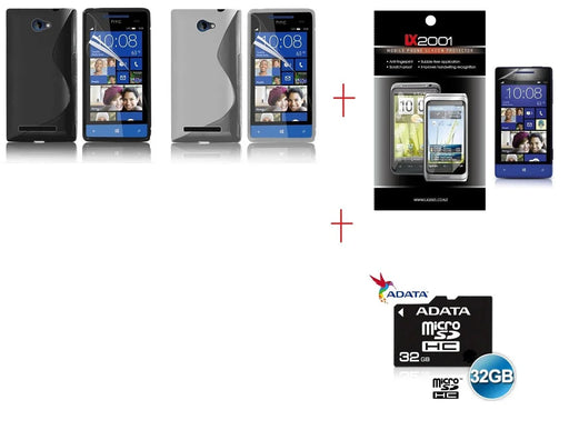 HTC Windows Phone 8S Case + 32GB MicroSD Card - LX2001 - Homewares, Outdoor, Phone Accessories, Cases, Speakers, Headphones + More -