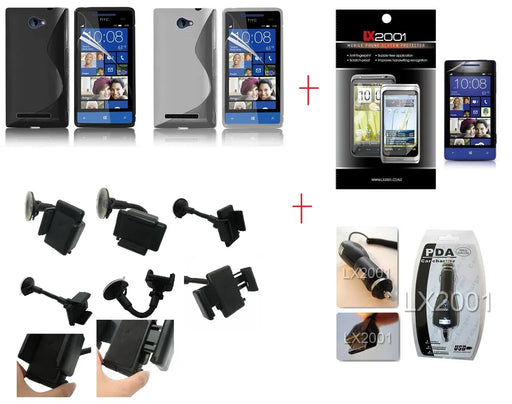 HTC 8S Case Car Kit Holder Charger - LX2001 - Homewares, Outdoor, Phone Accessories, Cases, Speakers, Headphones + More -
