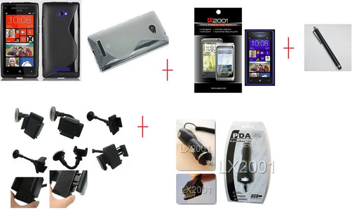 HTC 8X Case Car Kit Holder Charger Stylus - LX2001 - Homewares, Outdoor, Phone Accessories, Cases, Speakers, Headphones + More -