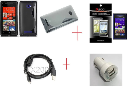 HTC 8X Case Dual USB Car Charger USB PC Cable - LX2001 - Homewares, Outdoor, Phone Accessories, Cases, Speakers, Headphones + More -