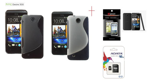HTC Desire 300 Case + 16GB + Screen Protector - LX2001 - Homewares, Outdoor, Phone Accessories, Cases, Speakers, Headphones + More -