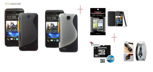 HTC Desire 300 Case + 32GB + Car Charger + SP - LX2001 - Homewares, Outdoor, Phone Accessories, Cases, Speakers, Headphones + More -