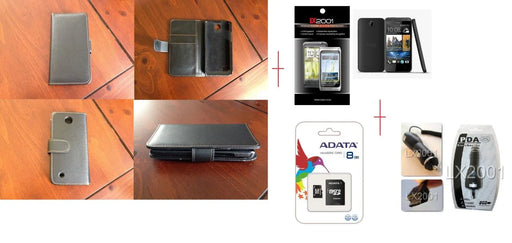 HTC Desire 300 Leather Case 8GB Car Charger SP - LX2001 - Homewares, Outdoor, Phone Accessories, Cases, Speakers, Headphones + More -