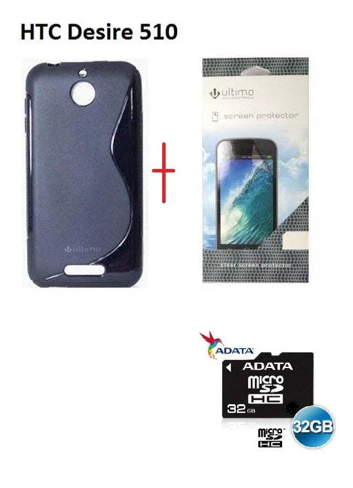 HTC Desire 510 Gel Case 32GB MicroSD Card SP - LX2001 - Homewares, Outdoor, Phone Accessories, Cases, Speakers, Headphones + More -
