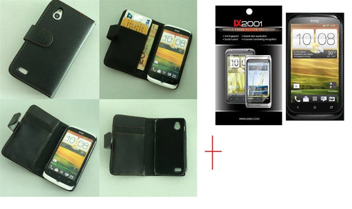HTC Desire X Leather Case + Screen Protector - LX2001 - Homewares, Outdoor, Phone Accessories, Cases, Speakers, Headphones + More -