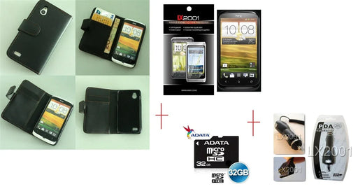 HTC Desire X Leather Case 32GB MicroSD Charger - LX2001 - Homewares, Outdoor, Phone Accessories, Cases, Speakers, Headphones + More -
