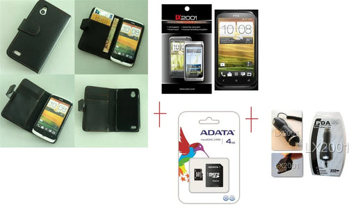 HTC Desire X Leather Case 4GB MicroSD Charger - LX2001 - Homewares, Outdoor, Phone Accessories, Cases, Speakers, Headphones + More -