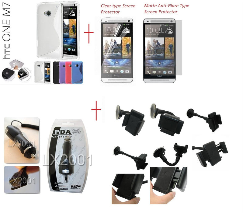 HTC ONE M7 Case Car Kit Holder Charger