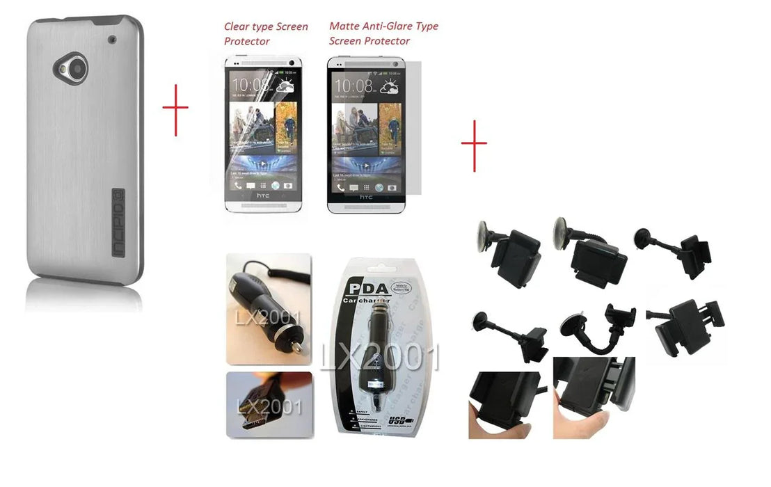 HTC One Incipio DualPro Shine Case Car Charger Kit - LX2001 - Homewares, Outdoor, Phone Accessories, Cases, Speakers, Headphones + More -
