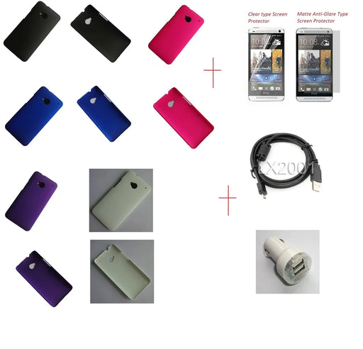 HTC One m7 Hard Case Dual USB Car Charger PC Cable - LX2001 - Homewares, Outdoor, Phone Accessories, Cases, Speakers, Headphones + More -